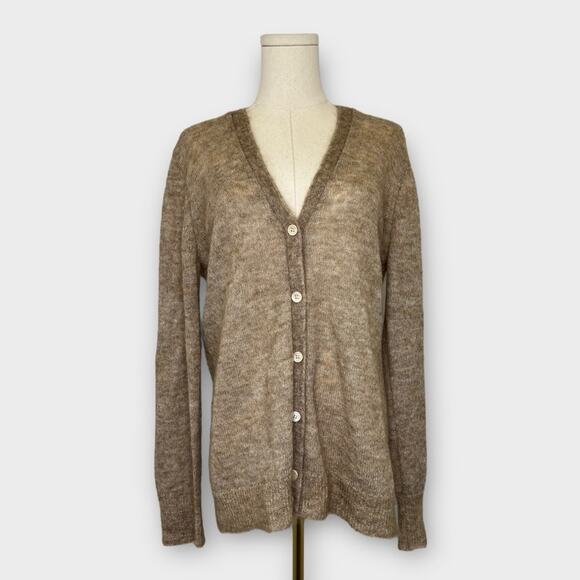 J.Crew Mohair Knit Boyfriend Style Cardigan Sweater Size Medium - Picture 1 of 7
